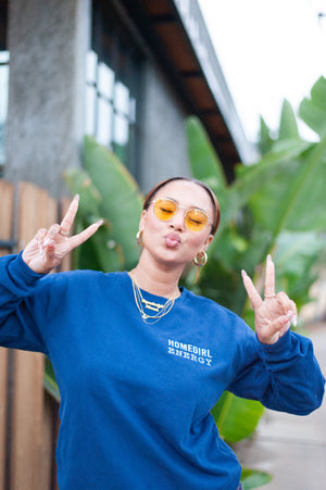 Homegirl Energy Crew Neck - DENIM