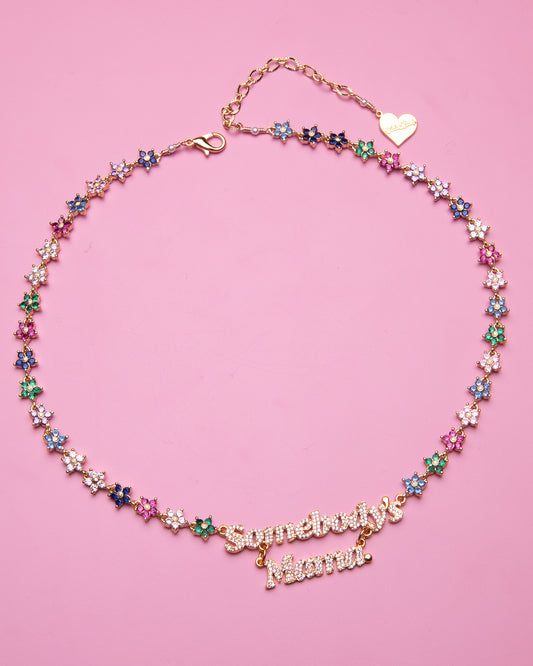 Mama Flower Bling 18kt
