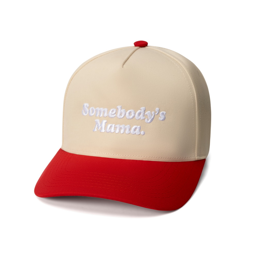 Somebody’s Mama Hat - Red/Cream