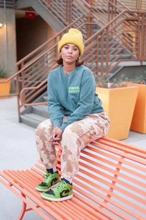 Homegirl Energy Crew Neck - GREENISH