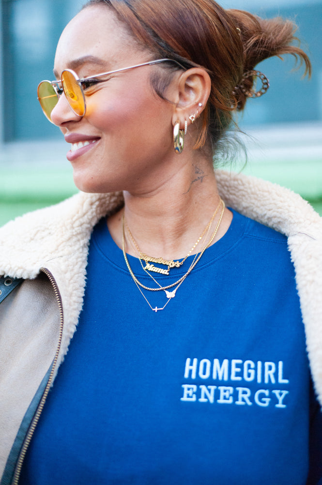 Homegirl Energy Crew Neck - DENIM