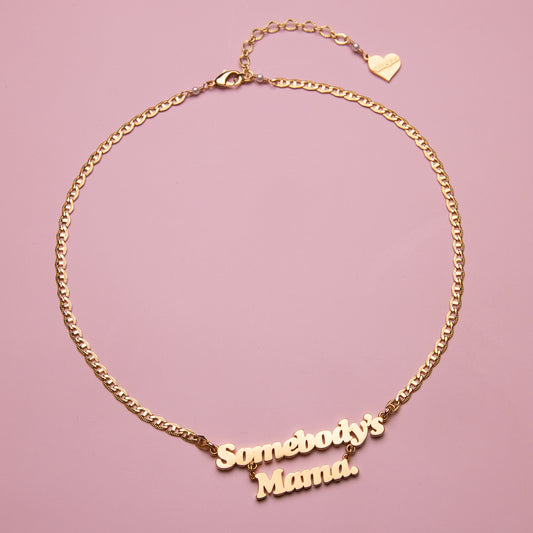 Mama Gold Nameplate