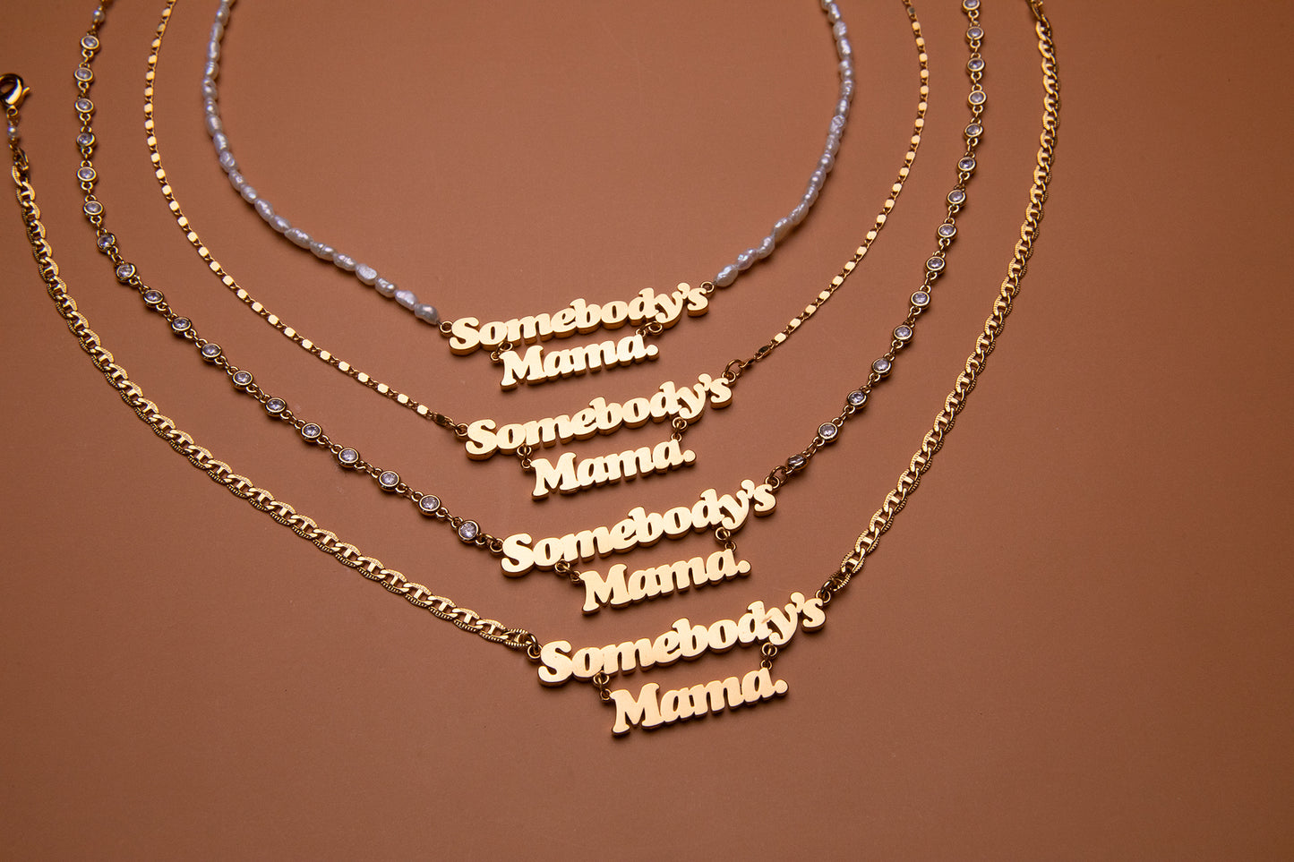 Mama Gold Nameplate