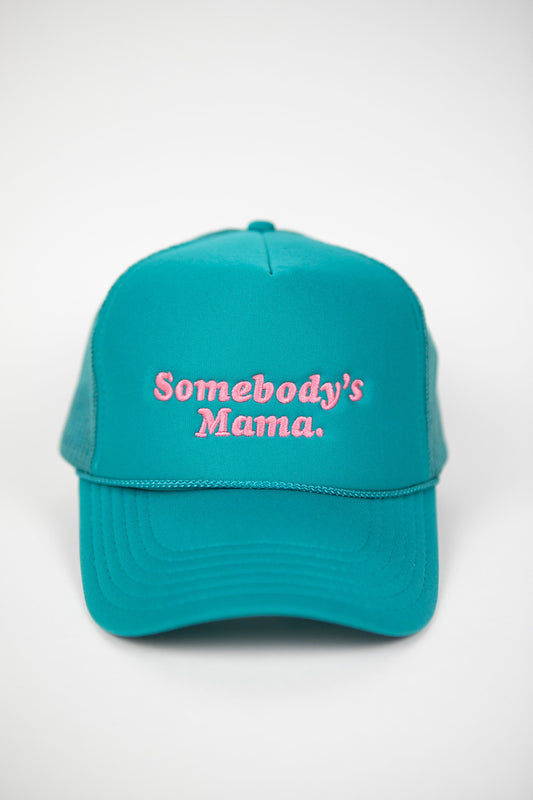 Mama’s Trucker Hat Teal